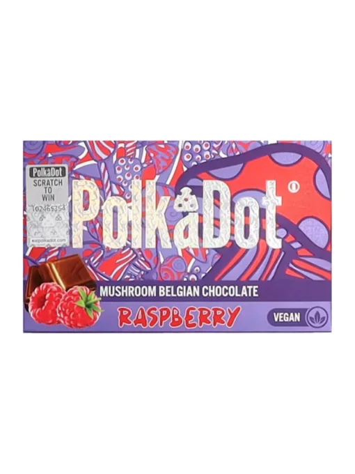 Buy Polkadot Raspberry Mushroom Belgian Chocolate Online