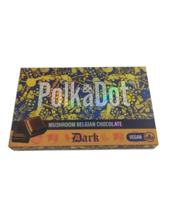 Polkadot dark mushroom Belgian chocolate