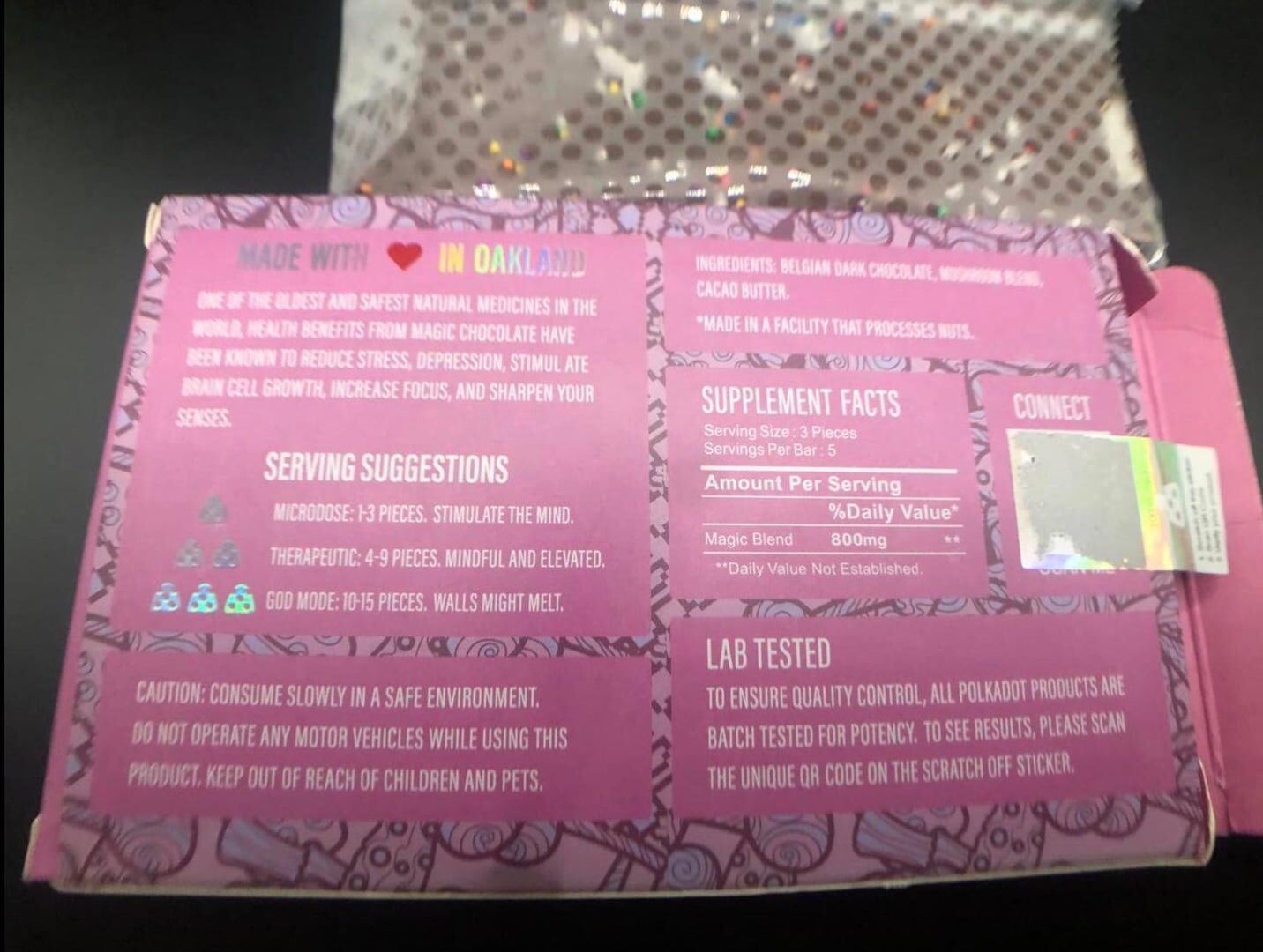 polkadot chocolate dosage guide